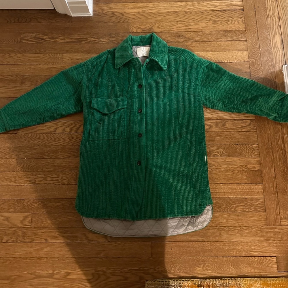 Oversized TELA Green corduroy jacket size L